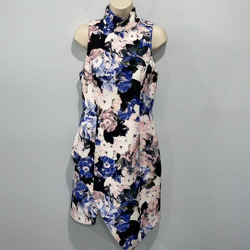 Keepsake the Label floral cocktail dress women’s size Medium sleeveless